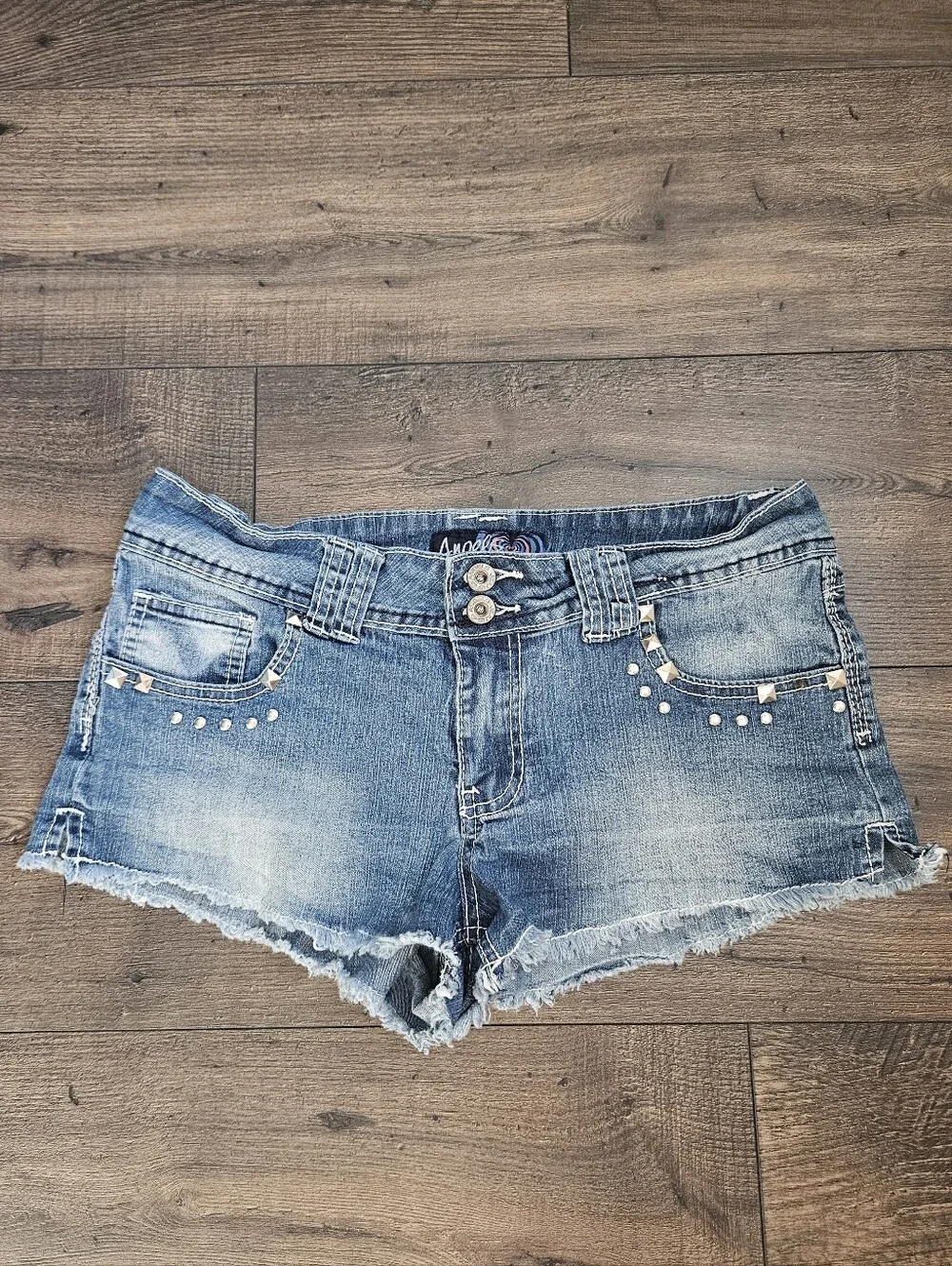 Angels Y2K Womens Denim Shorts